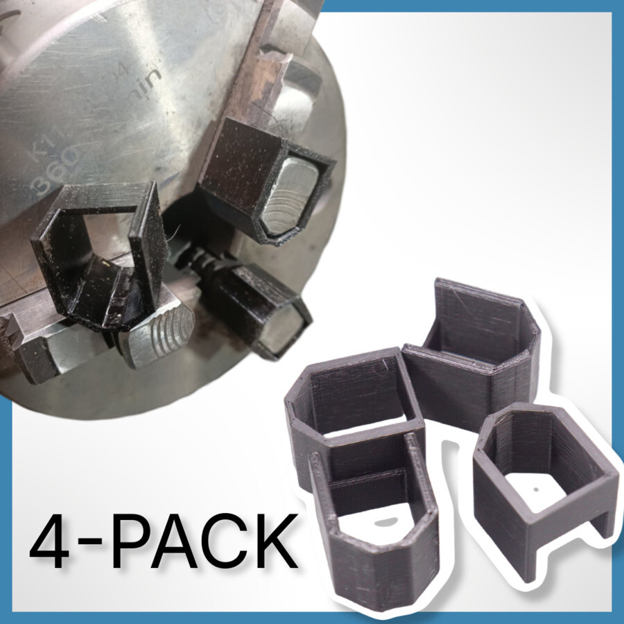 Plastic Soft Jaw Covers for Sanou K11-160 Lathe Chuck
