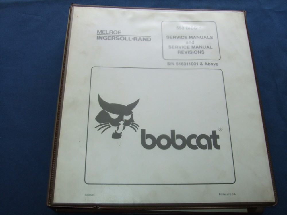 BOBCAT 553 BICS SKID STEER LOADER SERVICE SHOP REPAIR BOOK MANUAL OEM ORIGINAL