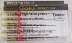 Dentsply Protaper Gold Rotary Files Tulsa Assorted Endodontics 21mm/25mm/31mm