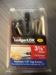(12-Pk) Fasten Master Hex Head Structural Ledger Board Screws 3-5/8″ LedgerLOK