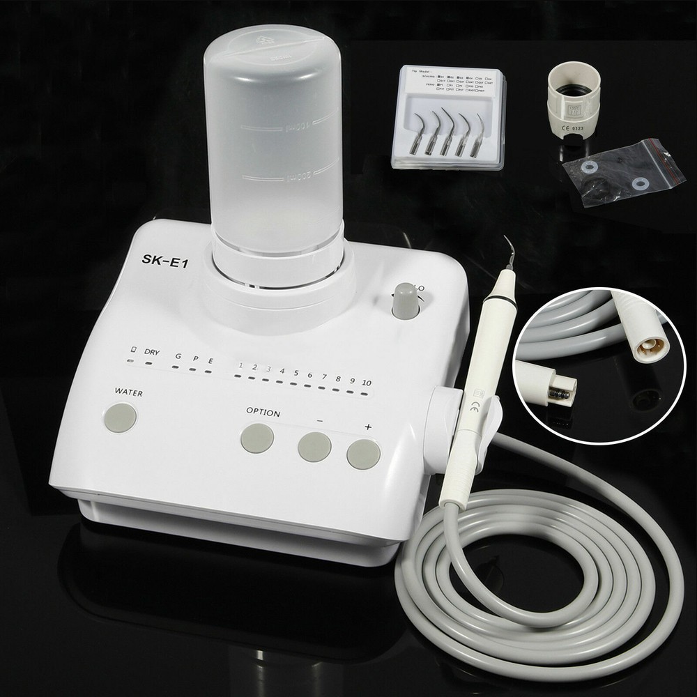 Dental Ultrasonic Piezo Scaler w/ 2 Water Bottles Handpiece fit EMS Woodpecker