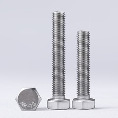 DIN933 Hex Head Screws Hex Bolt A2 304 Stainless Steel UNC 10#-32*1/2to5/8-11*4