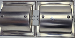 Commercial Dual Toilet Paper Dispenser, Recessed-Mounted – Stainless Steel Satin