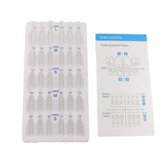 1Kit(30Pcs) Dental Composite Resin Veneers Mould Light Cure Anterior Front Teeth