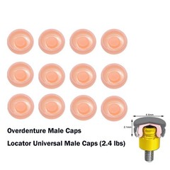 US ZEST Locator Replacement Retention Male Caps Inserts For Dental Overdenture