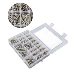 550Pcs 304 Stainless Steel Wood Screws Assortment Kit Phillips #4 #6 #8 #10 #12
