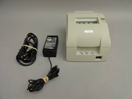 EPSON White / Beige Kitchen Receipt POS Printer TM-U220D M188D USB complete