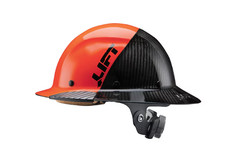 DAX Carbon Fiber Full Brim 50-50 (Orange/Black) LIFT, HDF50C-19OC