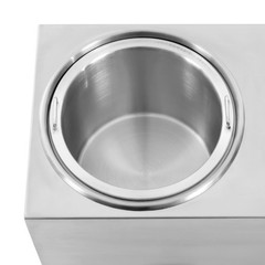 1600W 2L Stainless Steel Hot Fudge Warmer Cheese Sauce Warmer Dispenser w/2 Pump