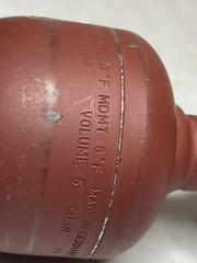 Hydac 00379200/112/ Diaphragm Accumulator MAWP 3600psi 5 Cu.In. Germany (OC72)