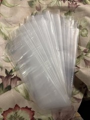 Case of 1000 Flat Poly Plastic Bags 3″ x 20″ Clear Open Top 2 Mil (10 Packs)