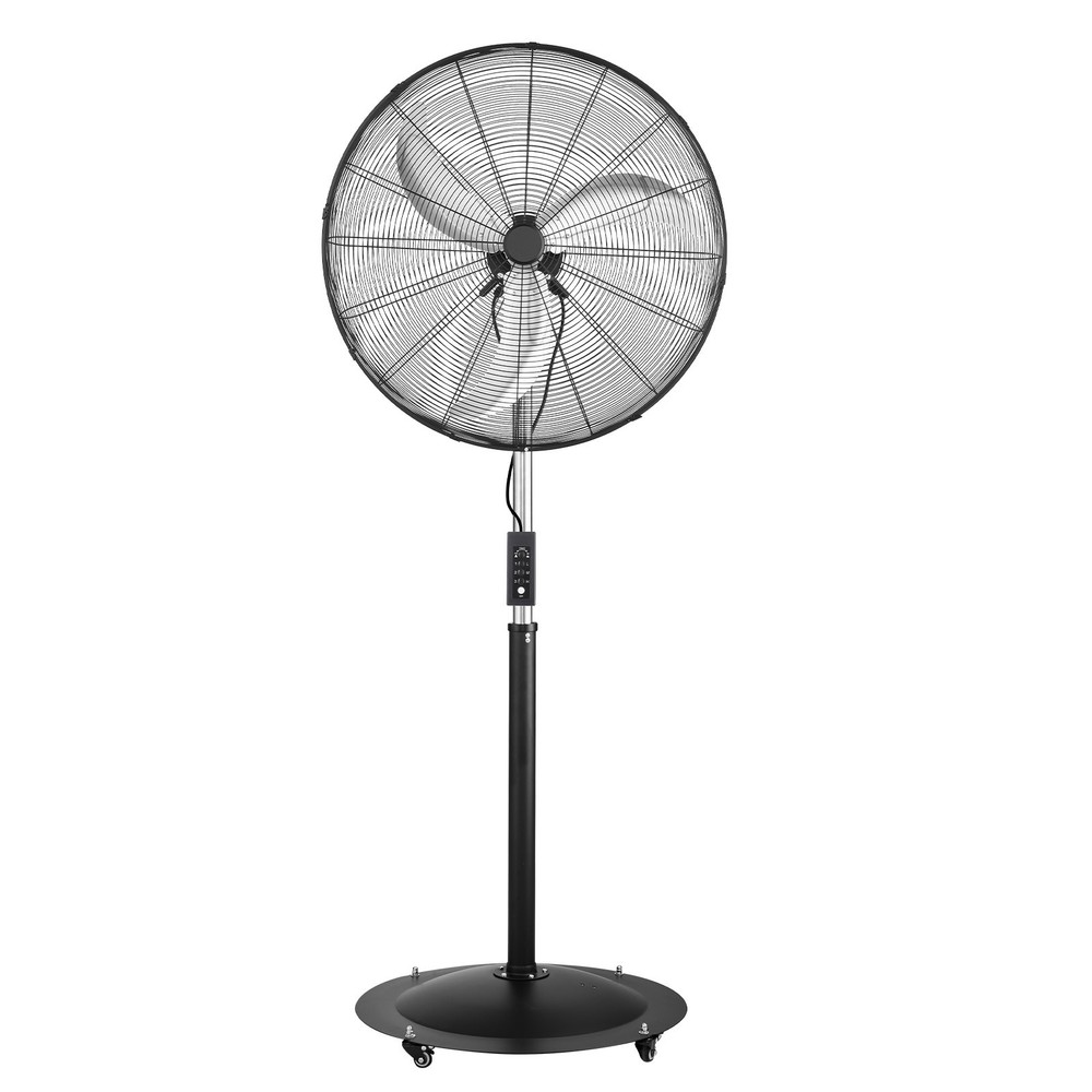 Uimoso 30-in Industrial Pedestal Fan,High Airflow,Waterproof,Oscillating Design