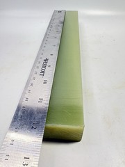 Green Glass Epoxy Laminate Micarta Phenolic G10FR4 Bar Stock 1.25″ x 2” x 12″