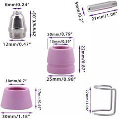 fit VEVOR CUT-50DF CUT-50 CUT-50P Plasma Nozzles Electrode Cup Consumables 25PK