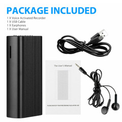 240Hr 16GB Spy Digital Activated Voice Recorder Mini Audio Magnetic MP3 Player