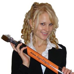 Sign-Stapler Tool For Putting Up Marketing Yard/Bandit Signs High Out of Reach!