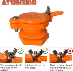 2PCS Food-Grade Nylon Honey Gate Valve for 5 Gallon Buckets – Leak-Proof Yellow