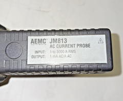 AEMC AC Current Probe Input 3000 A RMS/OUTPUT 1 MA AC/A JM813