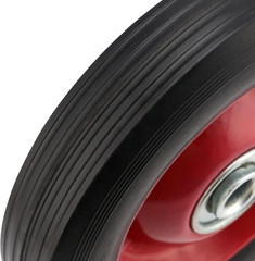 PINGEUI 4 PCS 8 Inch Solid Rubber Tire, Flat Free Solid Rubber Wheels, Hand Truc