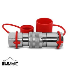 Flat Face High Flow Hydraulic Quick Disconnect Coupler Set, 3/4″ Body x 3/4″ SAE