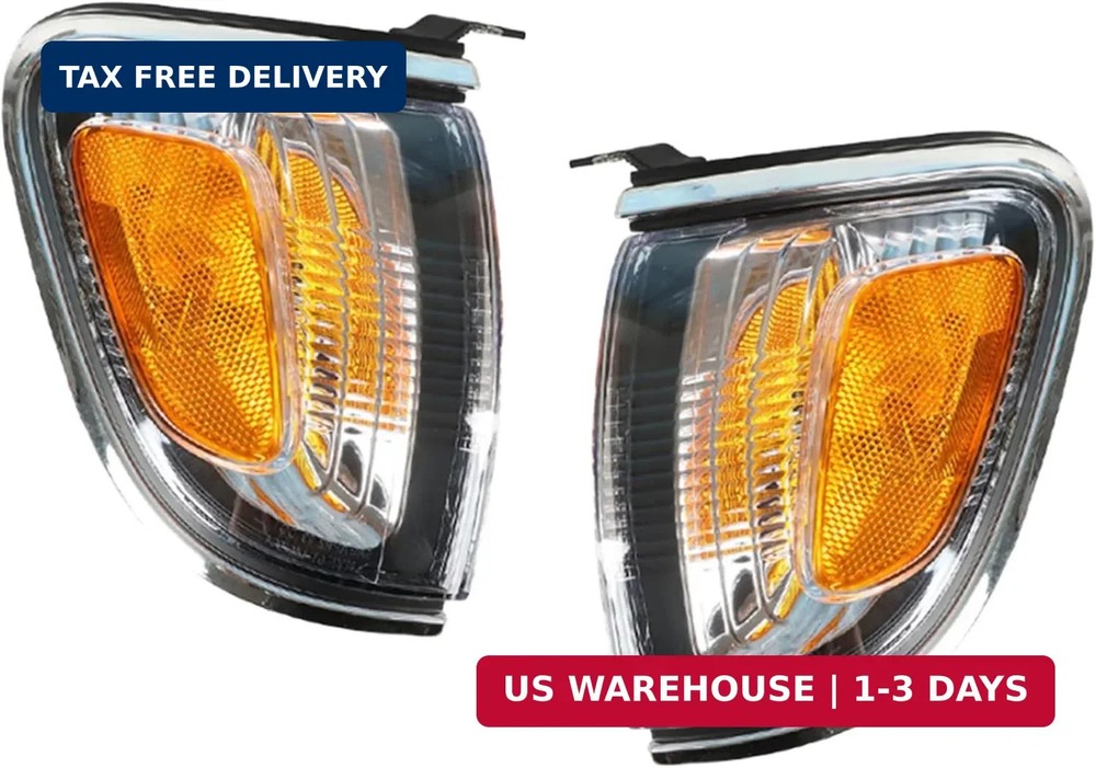 Silscvtt 1 Pair Front Turn Signal Lights Replacement for Toyota Tacoma 2001-2004