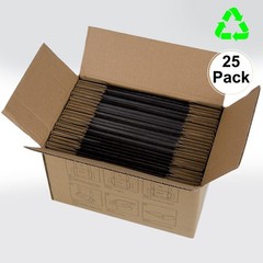 Sodissa 6x4x2 Inches Shipping Boxes Pack of 25, 6 x 4 x 2 inch, Black
