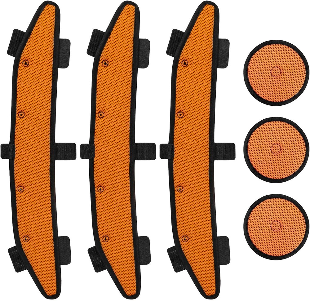 Safety Helmet Sweatband Replacement 6 Pcs Hard Hat Cooling Liner Orange