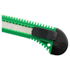 25 Safety Box Cutter Utility Knife Tool Retractable Snap off Razor Blade GREEN