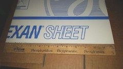 GE Lexan Sheet Polycarbonate 1/8″ Thick, Clear 12.75″ x 12″ WITH HOLES