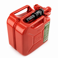 Wavian 2.6 Gallon 10L NATO Steel Jerry Can w/ Leakproof Spout Red