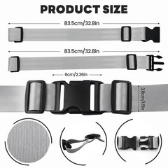 YFwudone Gray White 62″ Safety Harness Straps (2pk)