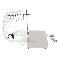 6 Head Semi-automatic Liquid Filling Machine Electric Bottle Filler Stainless 5L