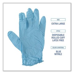 Boardwalk 382XXLCTA 9.5″ 5 mil Disposable Nitrile Gloves – XXL/Blu (1000/CT) New