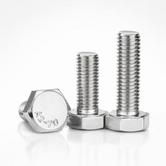 M4 Hex Cap Bolts / Screws, A2 Stainless Steel, 0.70 Coarse DIN 933 Tap 18-8