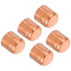 3/8 Inch (10mm) ID Copper Pipe End Cap, 5 Pack Copper Fitting Cap Sweat Plug …