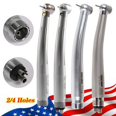 NSK Style Dental LED E-generator Fiber Optic/ High Speed Handpiece 2/4Holes USA
