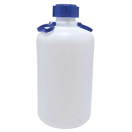 Carboy, 25 L Capacity – Ml, 6.6 Gal Capacity – Oz, Screw On Closure, Hdpe,