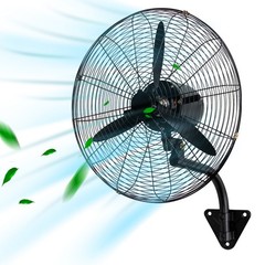 Oscillating High Velocity 3 Speed Fan 30 Inch Heavy Duty Metal Wall Mount Fan