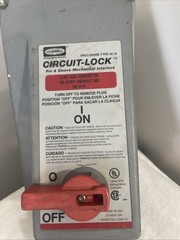 Hubbell HBL460MI7W 60-Amp Circuit Lock Mechanical Interlock 480V 60A As Picture