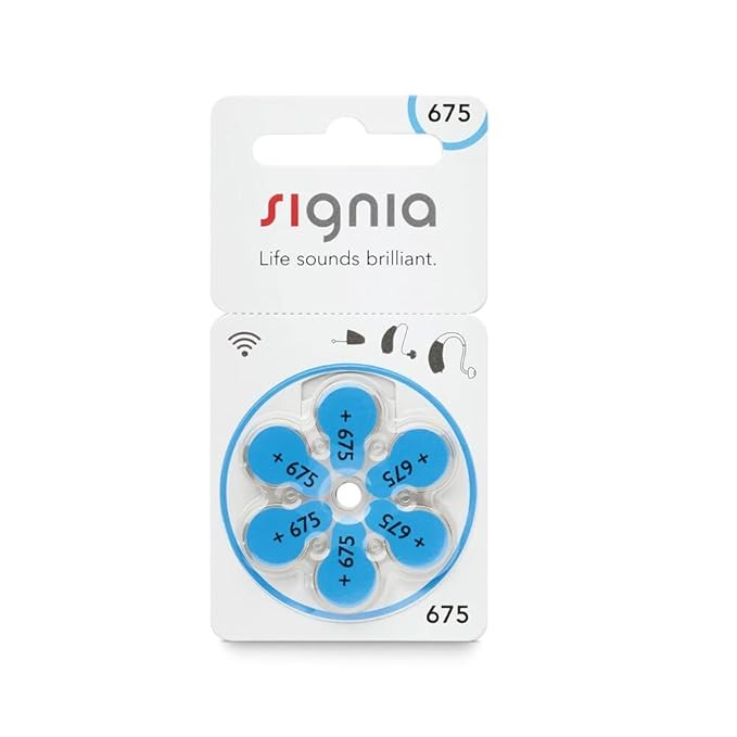 Signia Hearing Aid Batteries- Size 675- (Pack of 1)