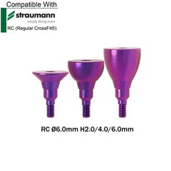 Fits Straumann ITI RC Healing Abutments Closure Caps Titanium Regular Screw