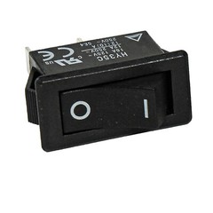 HQRP ON Off Rocker Switch 2-Prong 16A 125V for KEDU HY35C, Saw, Air Compressor