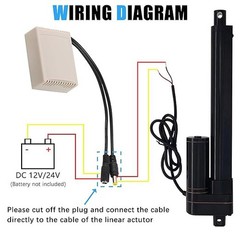 DC 24V Electric Linear Actuator Motor 3000N 660lb 2″~ 40″ Heavy Duty Fast IP65