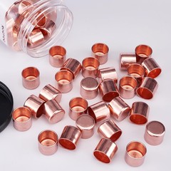 ROGVOC Plumbing Solder Copper Pipe End Cap – Plug, 50-Pcs 3/4 inch Heavy Duty