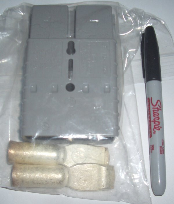 Original Anderson SB350 with 2/0 Lugs 906-BK 907-BK Grey