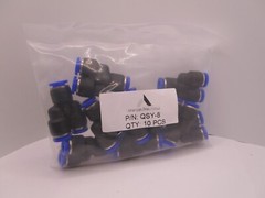 QSY-8 Push In Fitting American Pneumatics 10 pcs bag Fast Shipping