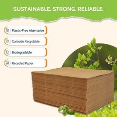 12″ x 820′ Brown Kraft Bubble Paper Wrapping Cushioning Void Fill 94464 Sheets