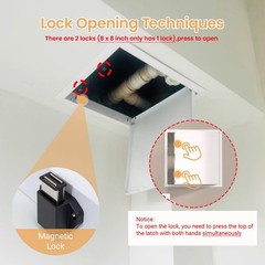10 x 10 Inch White Aluminum Alloy Access Doors Panel Drywall Wall Ceiling