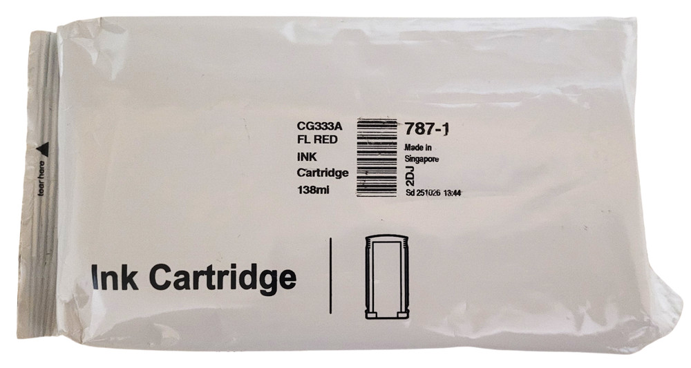 Pitney Bowes 787-1 Fluorescent Red Ink Cartridge 138ml