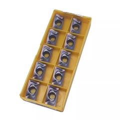 Set of 10 AOMT184808PEER Inserts for Effective CNC Turning of Various Materials